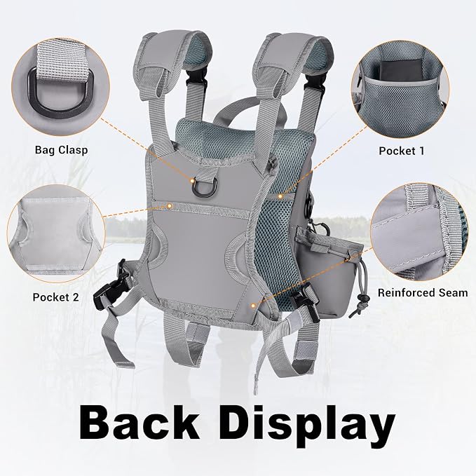 Ultimate Lightweight Fly Fishing Chest Pack - Water-Resistant Specialized Gear Storage with Quick-Access Design for Streamside Adventures