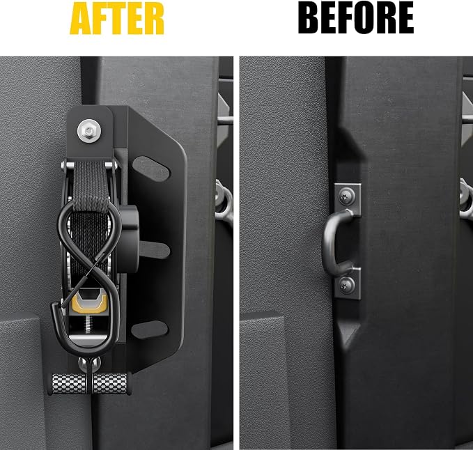 Retractable Ratchet Straps Compatible with 2022-2025 2026 Toyota Tundra Retracting Straps 2PCS Auto Retract Securing Strap Tie Down System for 2024 Tundra Accessories