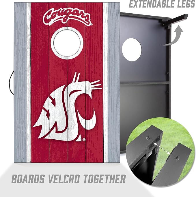YouTheFan NCAA 2' x 3' Portable Cornhole Game with Logo Bags