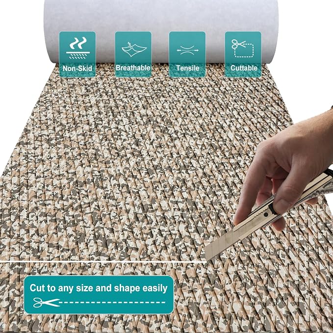 Hjdeck Boat Flooring EVA Foam Boat Decking Marine Carpet Non-Slip Decking Sheet Self-Adhesive Marine Flooring for Fishing Boat Kayak Yacht RV Swimming Pool Golf Cart 94.5"x23.6"/16.1"/11.8"
