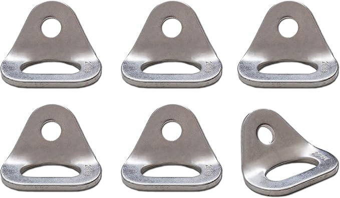 26kN Climbing Wall Bolt Hanger/Anchor/Tiedown for 3/8" Screw/Bolt Ideal for Rock Climbing and Home Gyms, Hammocks, Trailer Tie-Downs. Robust, Load-Bearing Steel Tie-Off