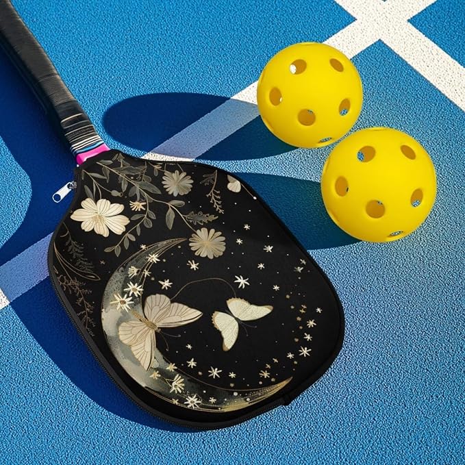 Pickleball Paddle Covers Only for Men and Women Zipper Closure Protection and Decoration