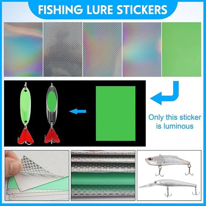 Unpainted Fishing Lures DIY Minnow Kit - 280/363pcs Blank Hard Crankbait Set Pliers Scissors,Treble Hooks,Split Rings,Stickers,3D Eyes for Making Lures DIY Fishing Tackle Kit