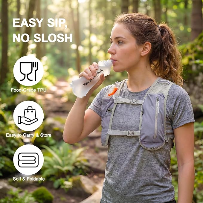 KUYOU Running Vest for Women & Men, Lightweight Hydration Backpack with 2L Water Bladder, Water Backpack for Trail Running, Hiking, Cycling & Marathon