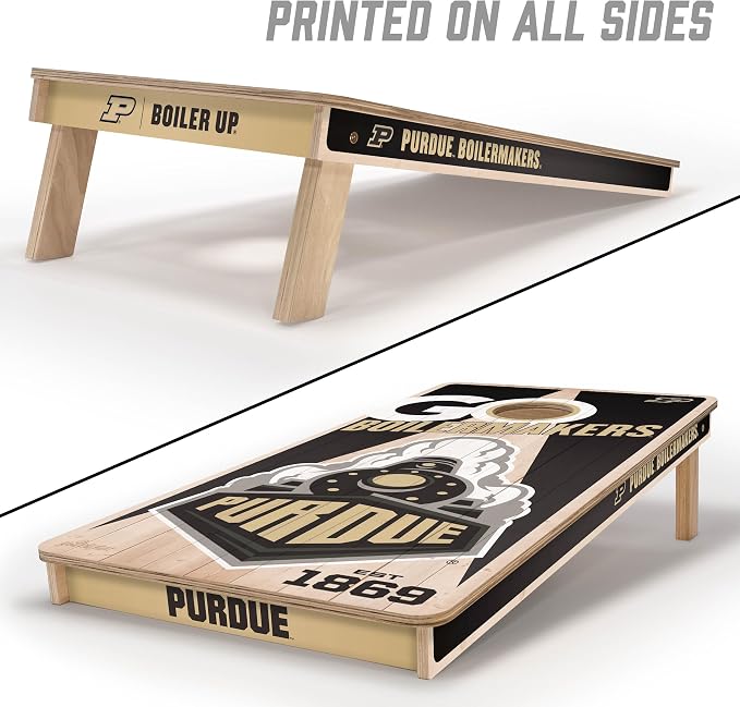 YouTheFan NCAA 2’ x 4’ Professional Wood Cornhole Game