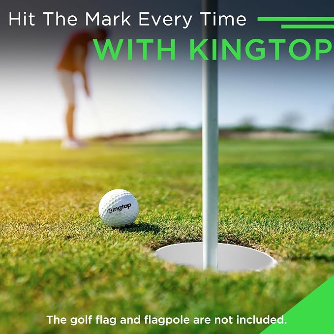KINGTOP 4Inch Golf Hole Cup with Hole Cover for Backyard Practice Putting Green, Fit PGA | LPGA | USGA Regulations