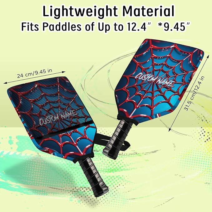 Personalized Pickleball Paddle Cover, Robust & Waterproof Custom Pickleball Paddle Case for Ultimate Protection