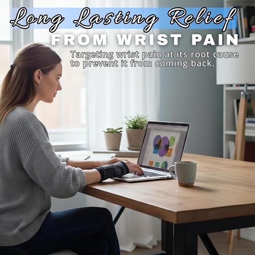 Wrist Brace for Carpal Tunnel Relief – Adjustable Wrist Support & Compression Sleeve for Tendonitis, Arthritis & Pain – One Brace Fits Left or Right Hand, Comfortable Wrist Wrap for Women & Men by Koprez