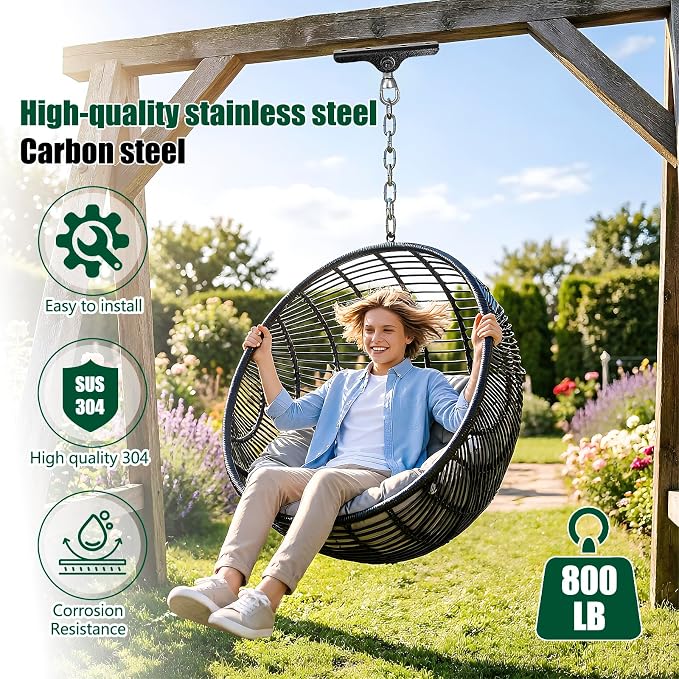 Heavy Punching Bag Hanger | Wall/Ceiling Mount Hook with 180° / 360° Rotation | Wood Beam Holder for Boxing, Weight Training, Aerial Yoga Swing & Hammock