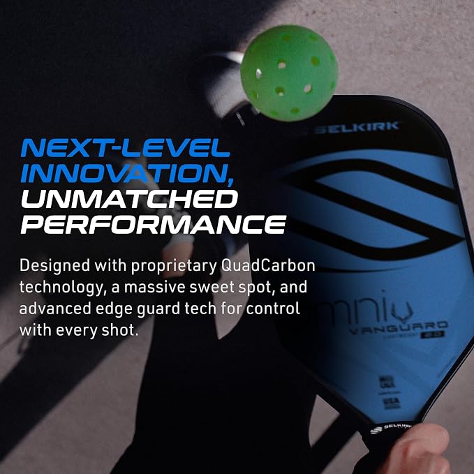 Selkirk Sport Vanguard Hybrid Pickleball Paddle | Carbon Fiber Pickleball Paddle with a Polypropylene X5 Core | Pickleball Rackets