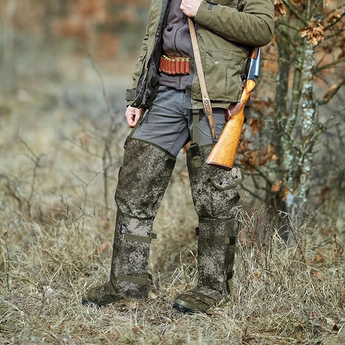 Snake Gaiters and Chaps for Men and Women - Waterproof Guards, Adjustable Protection for Legs