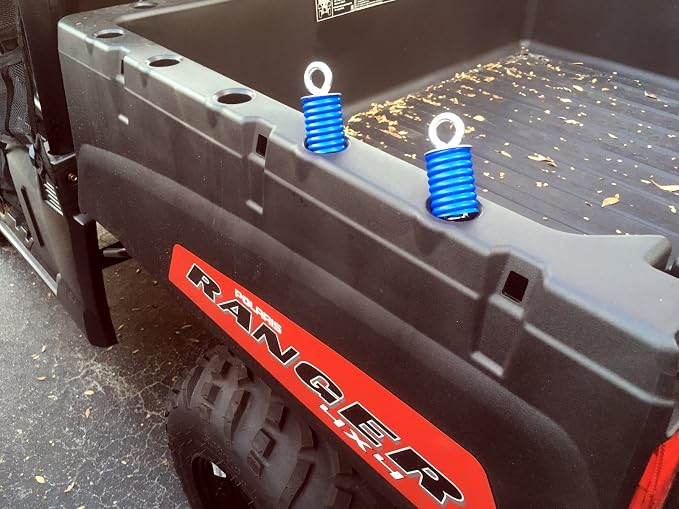 GripPRO ATV Anchors – 4 Pack Fits Polaris Lock & Ride Bed Holes on Ranger & General with 1-7/16" Mounts – Secure Gear, Coolers, Tools – Compatible with XP, Crew, 1000, 570 – Not for RZR, Sportsman