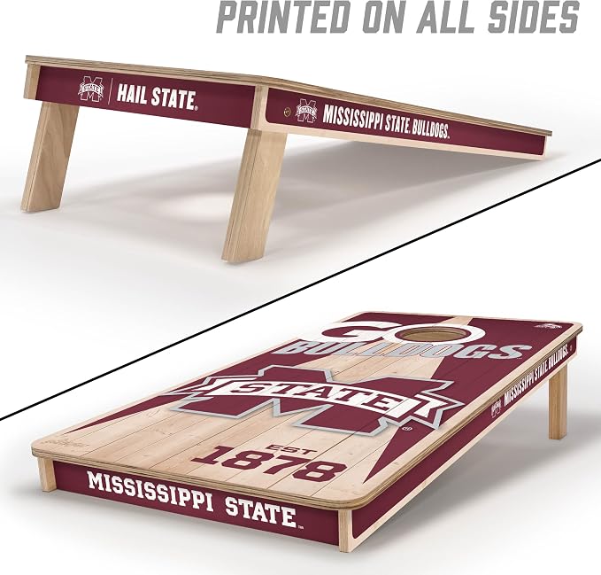 YouTheFan NCAA 2’ x 4’ Professional Wood Cornhole Game