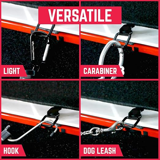 Tie Down D Ring Set, Easy-to-Install Truck Tie Downs, Compatible w/Cargo Cover Mounts, Heavy-Duty Bronco Accessories for Pickups, Trailers, Truck, Trailer, Camper, Boat and More, 8 Pack - GPCA