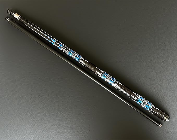 Tai ba cues Fibergalss Shaft Pool Stick with case, 13mm Multilayer Leather Tip, 58", Hardwood Canadian Maple Professional Billiard Pool Cue Stick, Quick-Release Joint, 18, 19, 20, 21 Oz (Selectable)