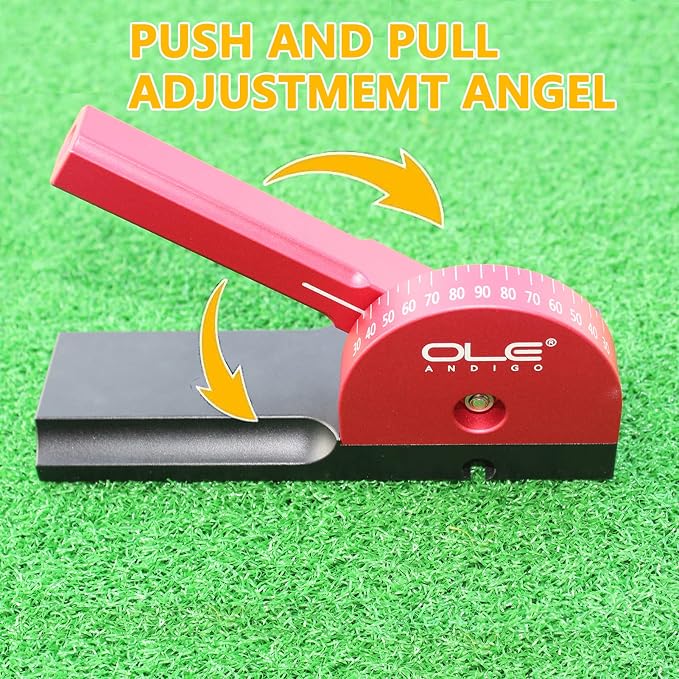 Golf Swing Trainer with 3 Alignment Sticks Portable Golf Training Aid with Angle Dial-OLE ANDIGO Golf Training Equipment,Golf Trainer,Golf Swing Trainer Aid,Swing Plane Corrector for Outdoor Golf Gift