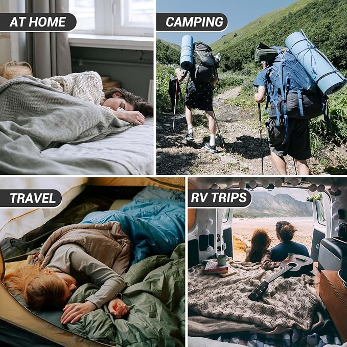 KingCamp Sleeping Bag for Adults Big and Tall, Cold Weather Camping Sleeping Bag with Soft 100% Cotton Flannel Lining, Portable Lightweight Outdoor Traveling & Car Camping