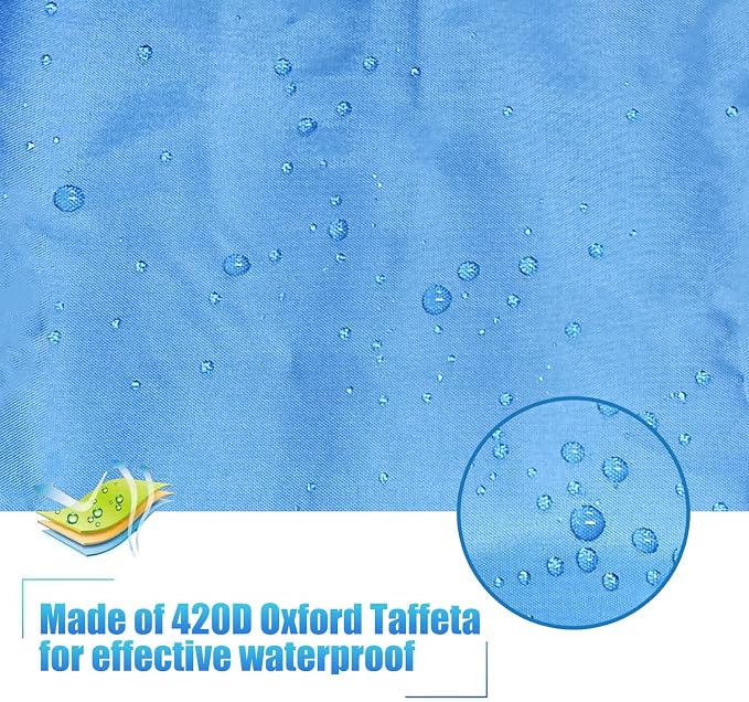 420D Durable 2.6m-6m/7.8-18ft,7 Sizes, 9 Color Durable Kayak Cover Canoe Cockpit Dust Cover, Waterproof UV Sunblock Shield Protector for Fishing Boat,Kayak,Canoe,Paddle Board