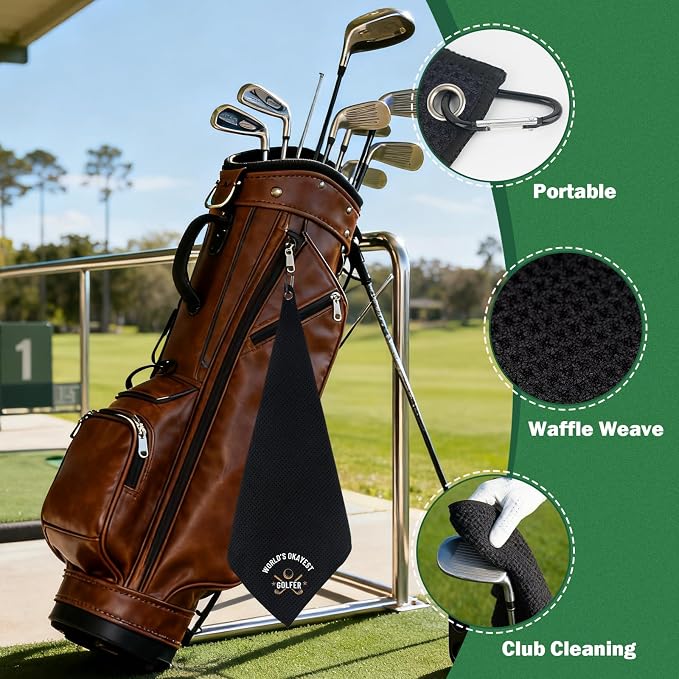 ANOTION Golf Gifts for Men, Dad Gift for Golfers Golf Accessories for Dad Husband Boyfriend Teen, Birthday Golfer Gift Box 20oz Tumbler Club Cleaner Socks Ball Marker Bracelet for Birthday Christmas