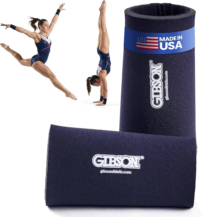 Gibson Athletic Wrist Saver Neoprene Wristband for Gymnastics | Enhanced Wrist Support & Comfort During Training & Performances - Under Grips for Sweat Absorption, Provides Wrist & Joint Support