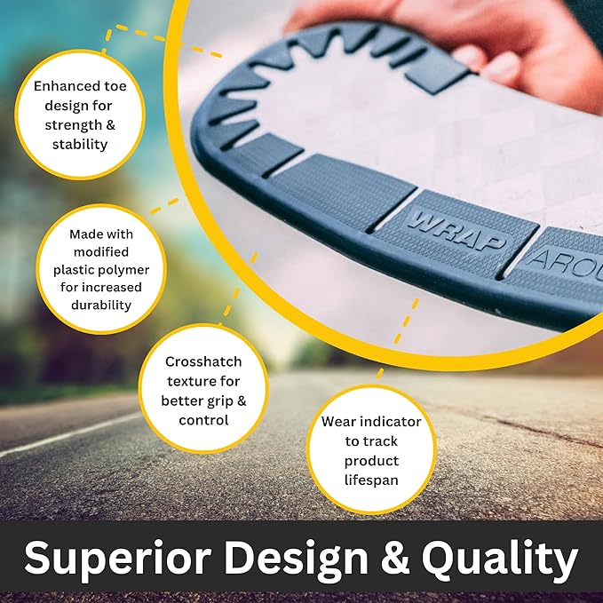 Wraparound Hockey Stick Blade Protector for Off Ice Training, Street Hockey – Long Lasting – Cuts to Fit Kids, Intermediate, Senior Sticks – Training Equipment, Accessories, Gear