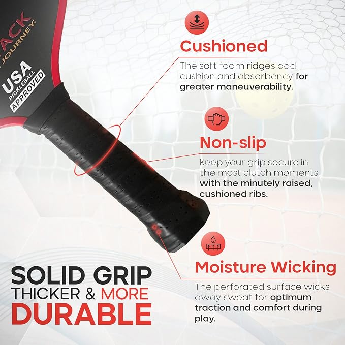 Carbon Fiber Pickleball Paddles with 4 Indoor Pickleball Balls - Top Performing T700 Pickleball Paddle USA Approved - Ace Your Journey with Our Pickle Ball Paddle