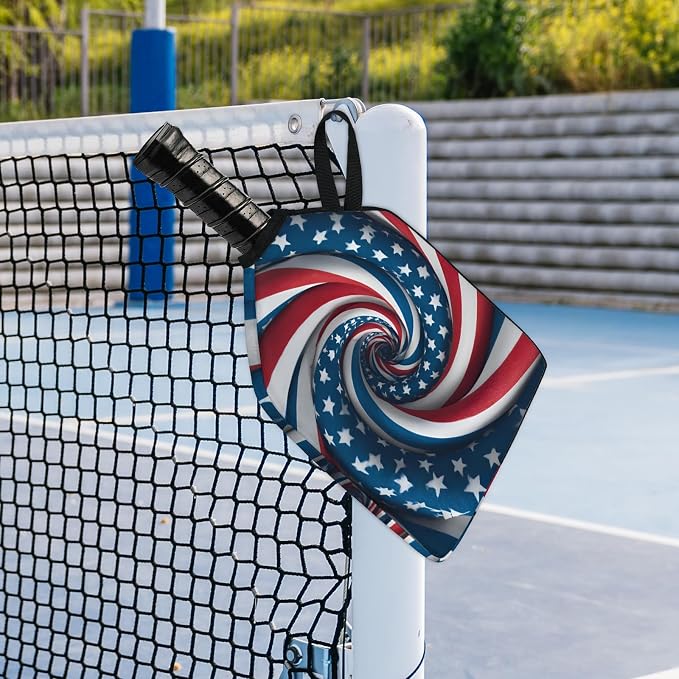 Stripe Design Pickleball Paddle Cover - Protective Polyester Sleeve for Paddles