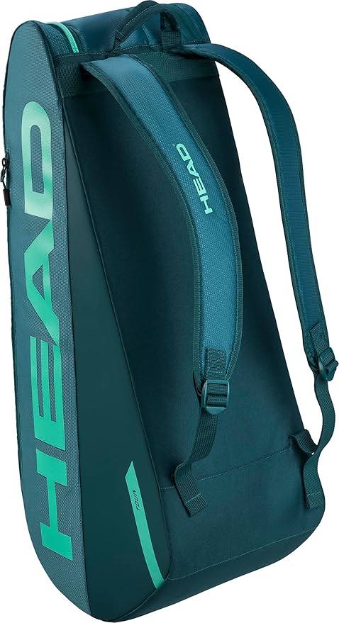 HEAD Tour Racquet Bag M (6R) Tennis Bag - Holds Up to 6 Racquets, CCT+ Climate Control Technology, 2 Main Compartments, Shoe Pocket & Backpack Carry System