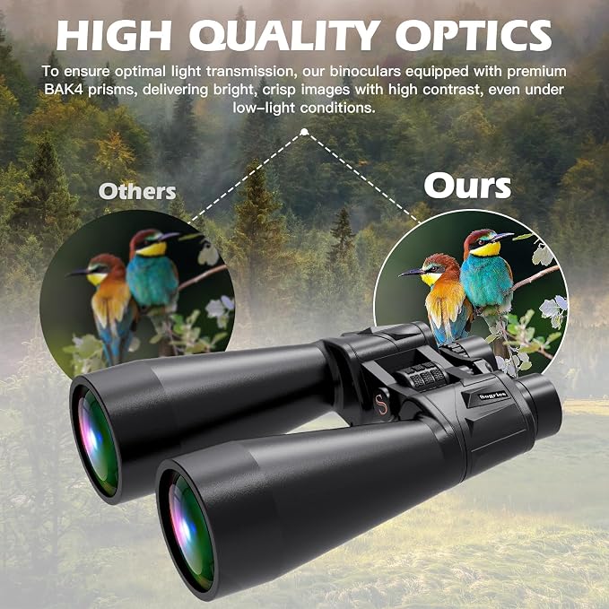 18x70 Astronomy Binoculars for Adults, High Powered Stargazing Binoculars with Superior Low-Light Performance, BAK4 Prism FMC Lens, Waterproof Long Distance Viewing with Phone & Tripod Adapter