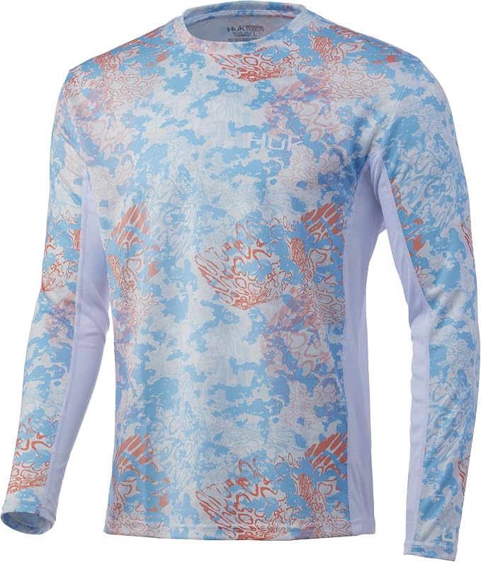 HUK Men's Icon X Long Sleeve Shirt, Performance Fishing Shirt