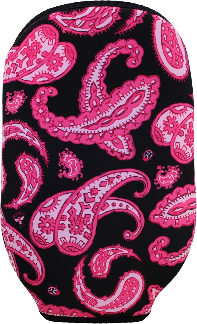 BeeJos Women's Paisley Collection: Premium Slip-On Pickleball Paddle Cover-Fits Standard Size Paddles-Zipperless (Paddle not Included) 2 Color Variations Handmade in USA