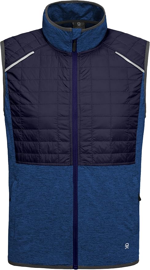 Little Donkey Andy Men's Lightweight Golf Vest Warm Outdoor Sleeveless Jacket for Hiking Travel Running Casual