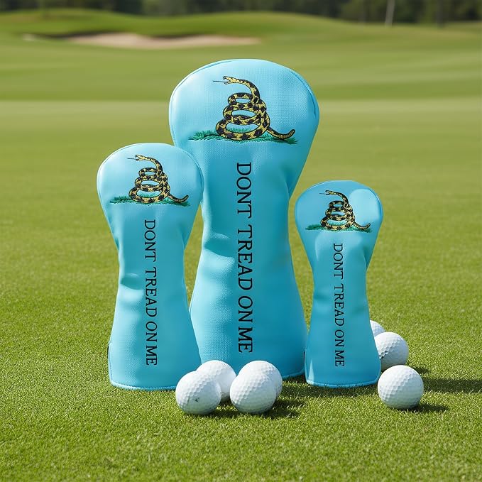 Fun Golf Club Head Covers 4 Models Available 1pc or 3pcs Driver Headcover, 3 5 Fairway Wood Head Cover, Rescue Hybrid Headcovers
