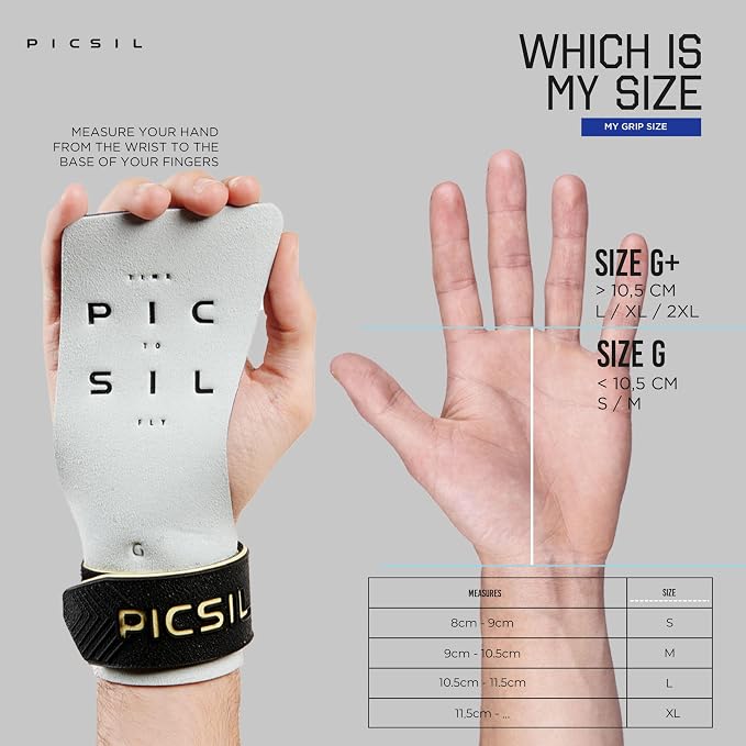 PICSIL - Condor Grips | Premium Hand Protection | Ideal for Cross Training, Gym & Calisthenics | Magnesium Enhanced Grip | Designed for Athletes of All Levels