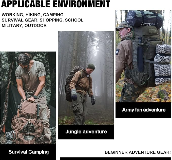 Mardingtop 35L Tactical Backpacks Molle Hiking daypacks for Camping Hiking Military Traveling Motorcycle