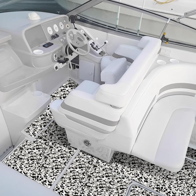 Boat Flooring EVA Foam Boat Decking Sheet Self Adhesive Marine Flooring Brushed Camo Marine Carpet for Boats Yacht Kayak Decking Cushioning Cooler Seating Helm Pad Swimming RV Golf Cart Non Slip Pad