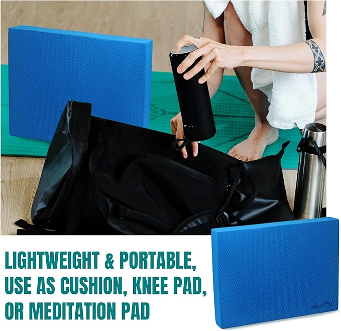 High-Density Balance Pad - Durable TPE Foam Balance Pad Physical Therapy, Foam Exercise Pad with Non-Slip Surface, Lightweight for Home & Gym Workouts, Core Strength & Balance Enhancement