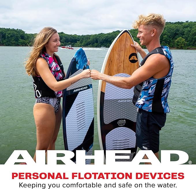 Airhead CAMO Cool Kwik-Dry Neolite Flex Life Jacket for Adults - USCG Approved Life Vest for Women & Men, Lightweight Flexible Watersports Vest for Boating, Wakeboarding, Kayaking & Jet Skiing