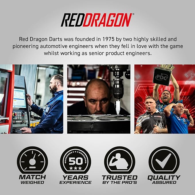 RED DRAGON Axis Professional Darts Set - 85% Tungsten Darts with Flights, Shafts & Wallet, Soft Tip 18g and Steel Tip 24g - 28g