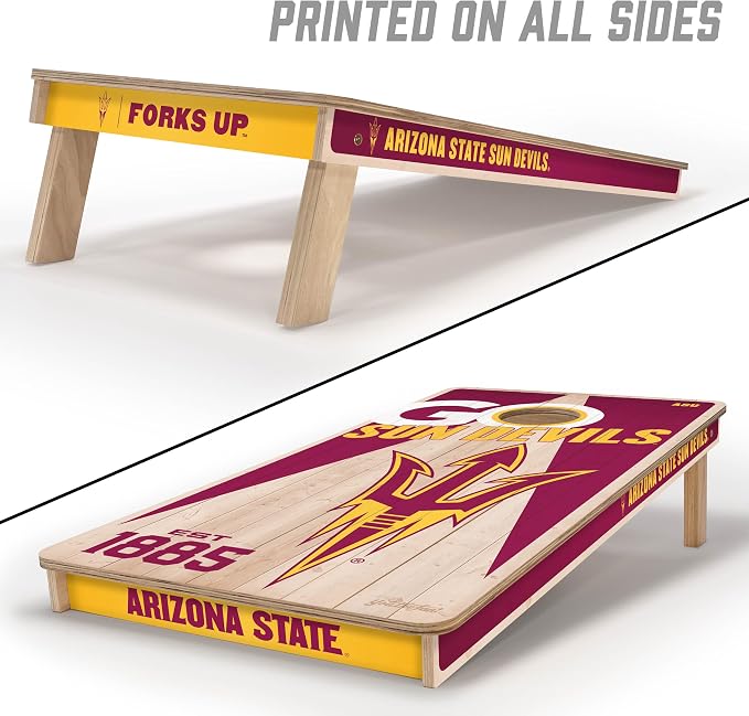 YouTheFan NCAA 2’ x 4’ Professional Wood Cornhole Game