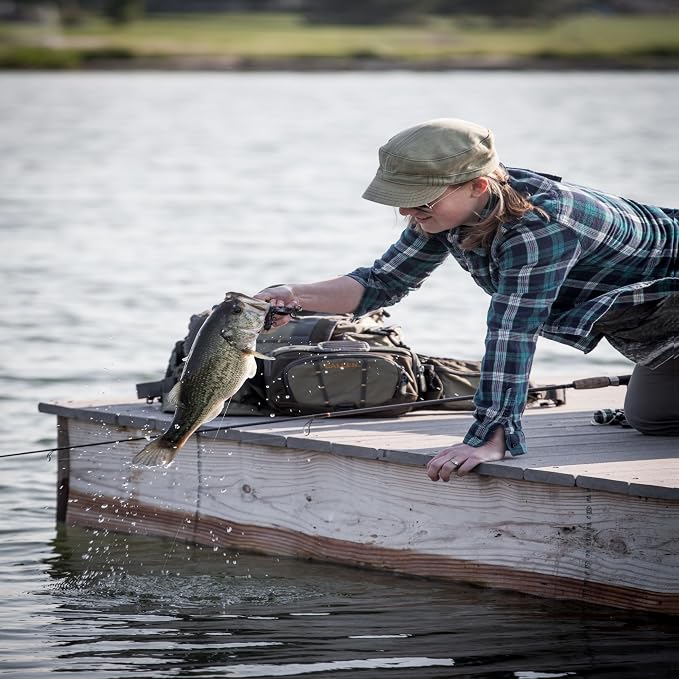 Allen Company, Big Horn Fishing Chest Vest with MOLLE Web Gear Lash, with Hydration Storage Pocket, Fishing Outdoor Gear, Olive, Medium (6346)