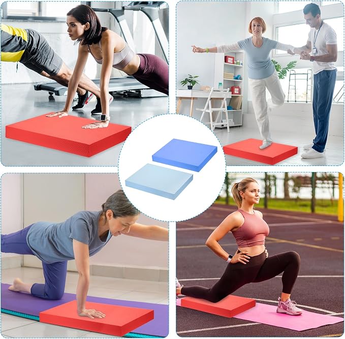 PATIKIL Balance Pad, Non-Slip TPE Foam Pad Cushion Exercise Yoga Mat Knee Pads for Fitness Stability Core Training Stretching