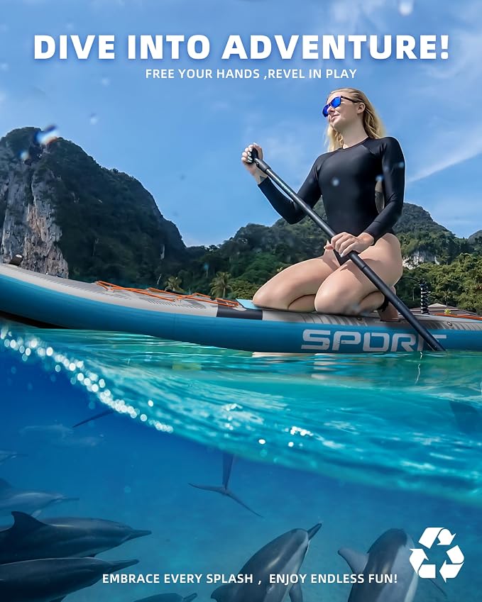 11'6×35" Super Wide Inflatable Stand Up Paddle Board, Ultra Stable SUP Board for Adults, 450lb Capacity with Shoulder Strap, 100L Backpack, Removable US Fin, Floating Paddle, Safety Leash