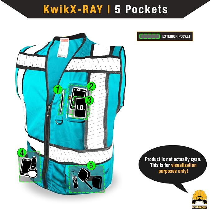 KwikSafety - SHERIFF & SPECIALIST Safety Vest [Multi-Use Pockets] Class 2 & Class 3 Hi Vis ANSI OSHA Safety Vest for Men