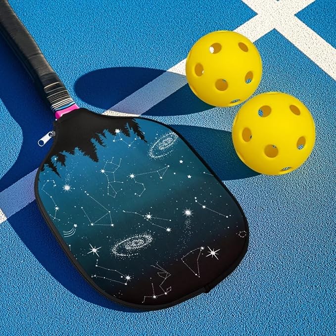 Pickleball Paddle Covers, Fits Standard Pickleball Racquets, Durable Zippered Paddle Cover Universal 8.6 x 11.4Inch