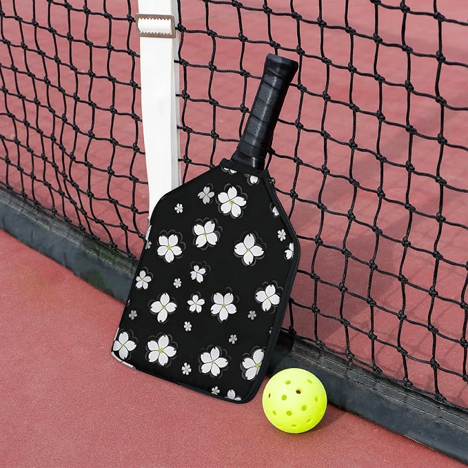 Stripe Design Pickleball Paddle Cover - Protective Polyester Sleeve for Paddles