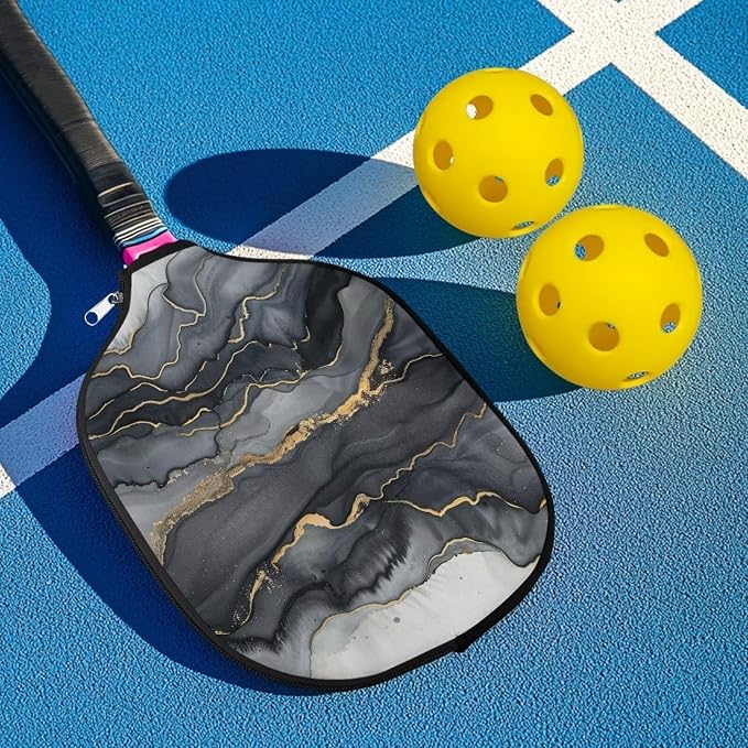 Pickleball Paddle Covers, Fits Standard Pickleball Racquets, Durable Zippered Paddle Cover Universal 8.6 x 11.4Inch