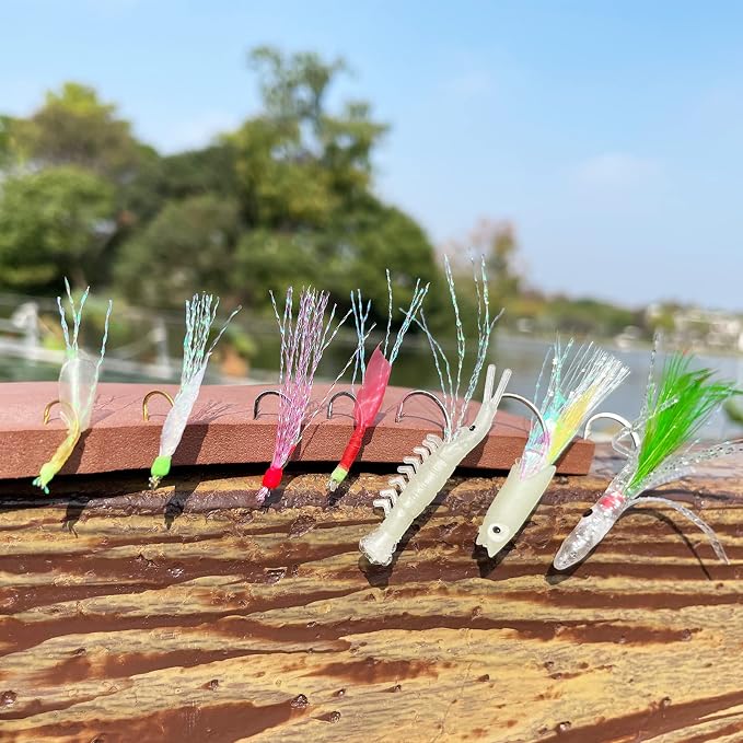Sabiki Rigs,30 Packs Fishing Bait Rigs,Luminous Sabiki Rig with High Carbon Fishing Hooks,Glow Fishing Beads Fishing Rigs for Freshwater/Saltwater