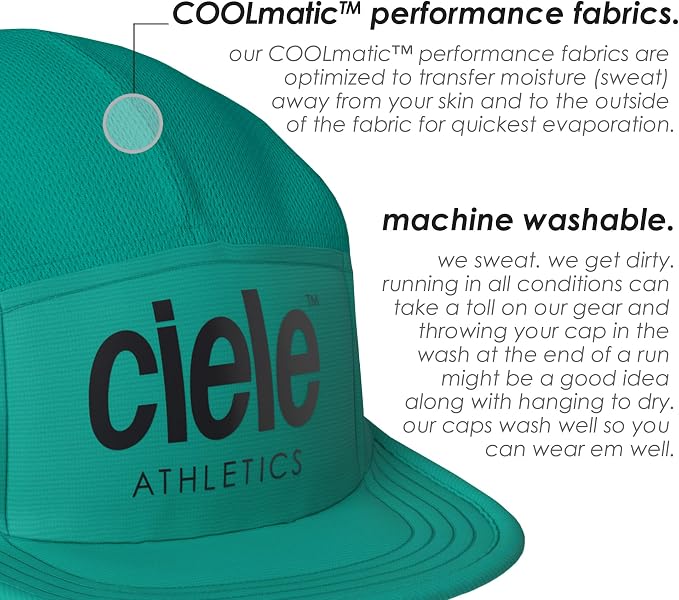 Ciele Athletics GOCap - Premium Washable Moisture Wicking Hat with Sun Protection, 5-Panel Knit Running Hat