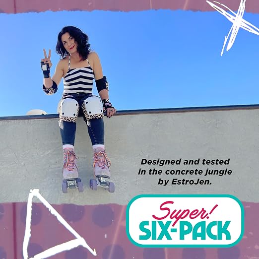 187 Killer Pads Six Pack Pad Set, Protective Gear for Elbows, Knees, and Wrists - Ideal for Skateboarding, Roller Skating, and Inline Skating